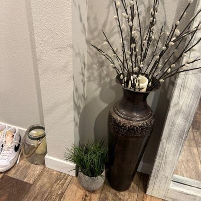 plants, vase