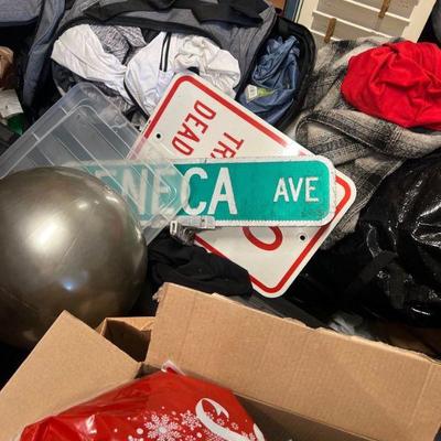 Metal street signs