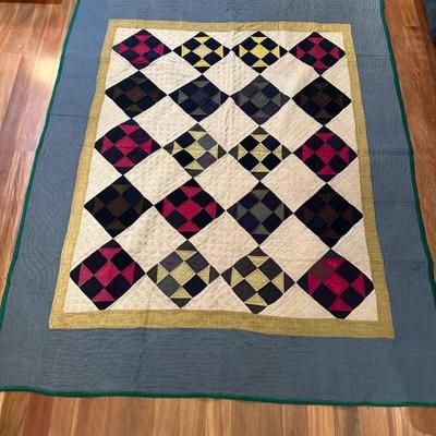 Mennonite Shoofly pattern
64x 77" c. 1992 Ill.