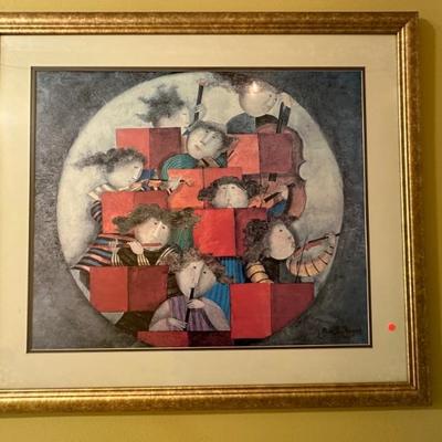 Graciela Boulanger – “Opus I” – signed lithograph. 1999. 34.5”x31”
