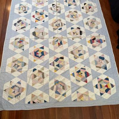 Pierced Star pattern 
c. 1910 ILL. 66 x 80"