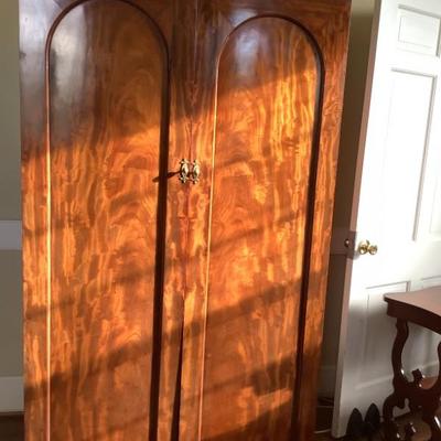 $995-Armoire wardrobe 2 shelves and clothing rods, moves in 4 pieces, 76"H 44"L 22"depth