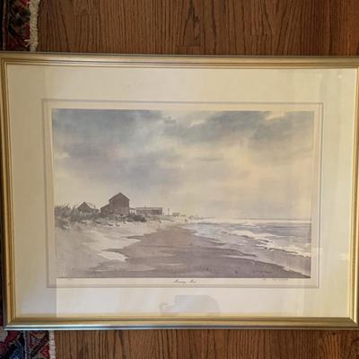 $175 Vintage Print of Morning Mist by Gil Petroff, Artist’s Proof 1976, Custom Framed 25” x 34” 