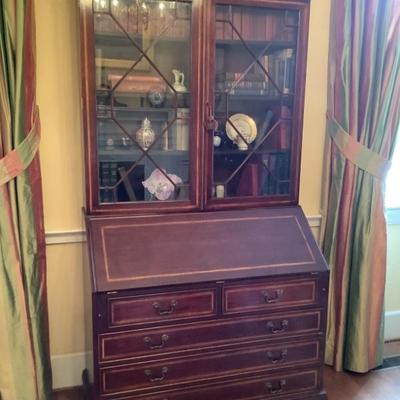 $1395- Secretary, 5 drawers, 82"H 42"L 20"depth