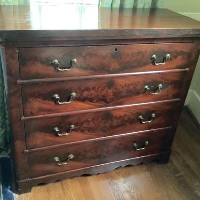 $495- chest of drawers, 4 drawers brass handles, 38”H 44”L 19”depth