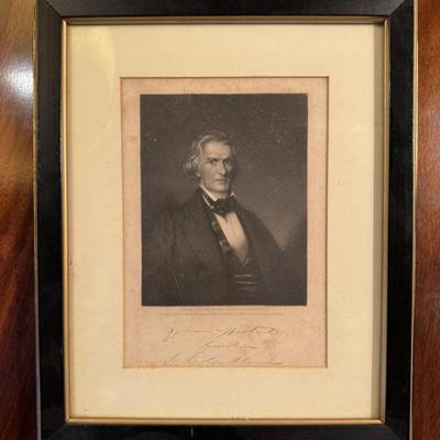 $35 Framed Historical Portrait Print. Measures 12” x 9”. 