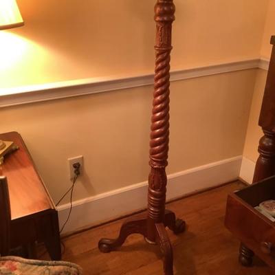 $275- Asian Hand Carved Vase/Plant Stand 53"H 22"diameter 