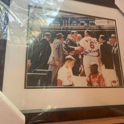 $224- Stan the Man Musial with JFK, signed by Stan 