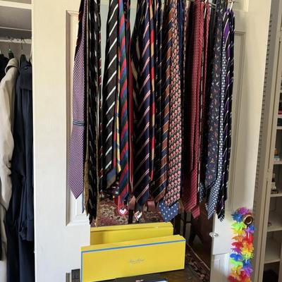 BEN SILVER TIES-A large selection of handsome men’s ties by famous makers including over 20 by Ben Silver.
