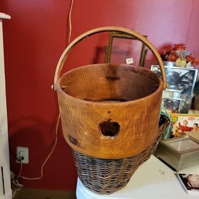 Wooden apple basket