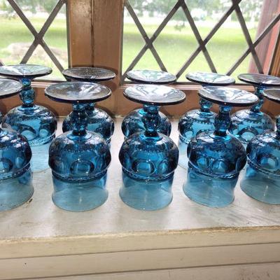 Blue crown king wine glasses