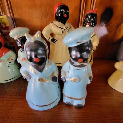 Antique salt and pepper shakers 