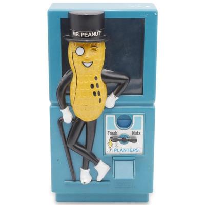 Vintage Planters Mr. Peanut Coin Operated Vending Machine Toy By Tarco