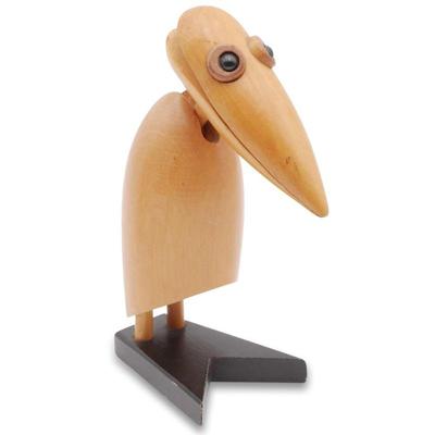 Vintage Wooden Dodo Bird Figurine J. V. Orel Style Design