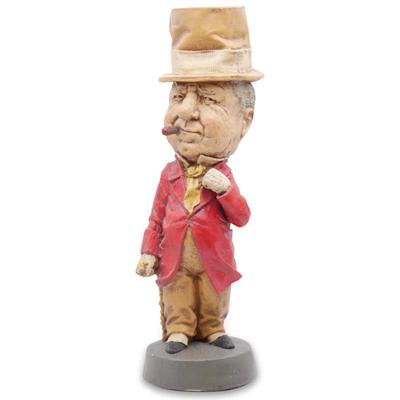 W.C. Fields Large 24" Big Head Statue Signed "(c) Hank"