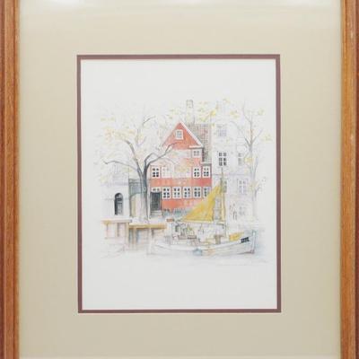 Watercolor Painting By Mads Stage Framed Art Print Reproduction