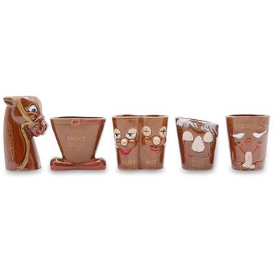 Vintage Apex Novelty Shot Glasses