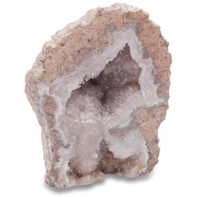 Large Face-Polished Pink Amethyst Druzy Geode