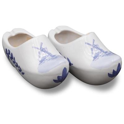 Nurserymen's Exchange Delft Blue and White Porcelain Dutch Clogs