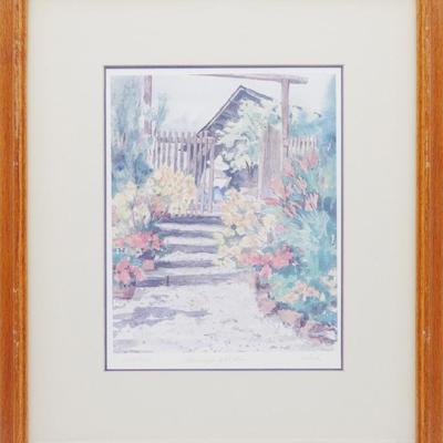 Limited Edition Lithography Print #105/250 "Clancy's Garden" By Alice Duke