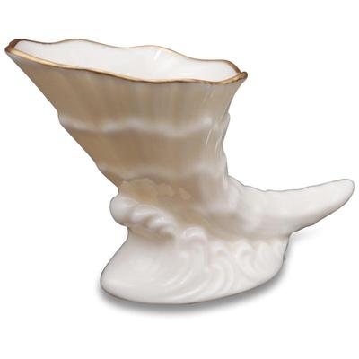 Vintage Lenox Cornucopia Small Horn Of Plenty 24K Gold Rim