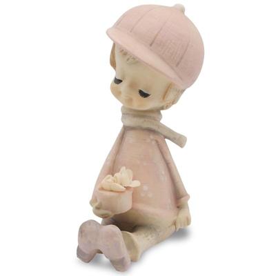 Vintage "Poppet Trixie" 70's Girl Holding Flower Pot by UCTCI Japan