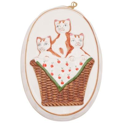 Vintage Takahashi San Francisco Kitten Wall Hanging