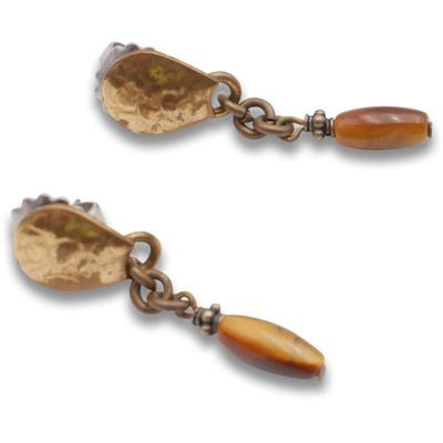 Pair Of Vintage Handmade Earrings Made By Marjorie Baer