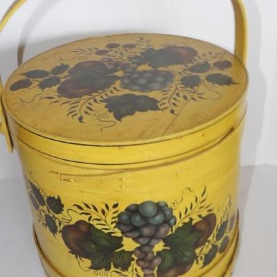 Antique Sugar Firkin Stenciled by Jean Miller