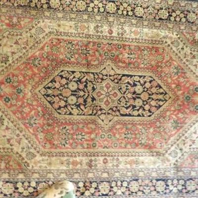 Vintage Kashan Silk Scatter Carpet. 