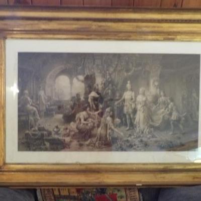 Emile Oberhauser Lithograph Entitled The Royal Wedding Lohengrin. 