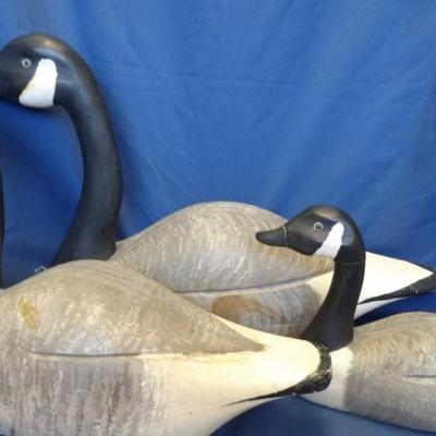Lot of Three Canada Geese Decoys 
