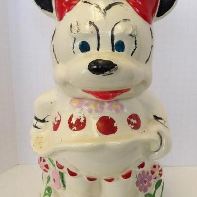 Rare 1940s Mickey & Minnie Turnabout Cookie Jar