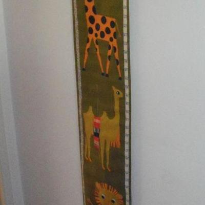 Vintage childs height chart