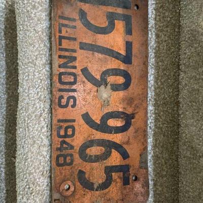 Fiber board license plate