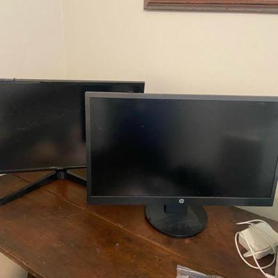HP and Onn monitors both 22" 