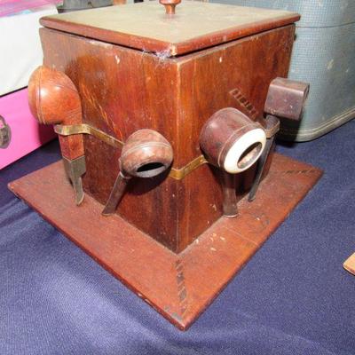 Old pipe stand with pipes