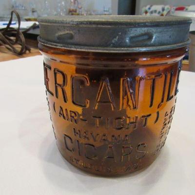 Tobacco jar from FR Rice- St, Louis MO