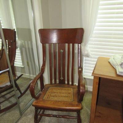 Cane bottom rocker