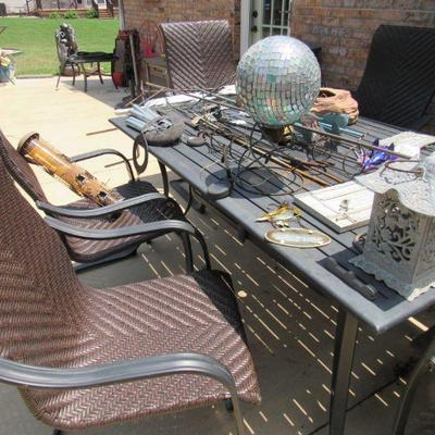 Patio table with 6 chairs