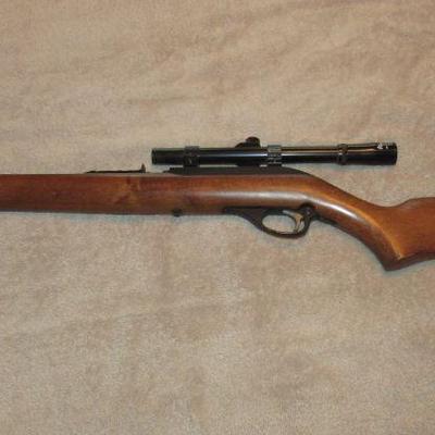 22 Rifle with scope- Marlin Firearms Co Model 75C    There are no discounts on guns