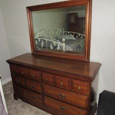 Dresser with mirror