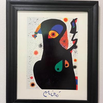 Framed painting print