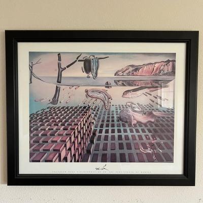 Framed Salvador Dali Painting Print