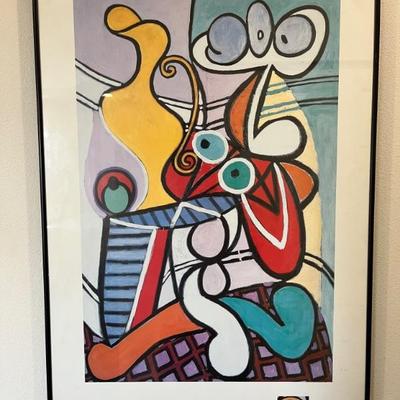 Framed Picasso Painting Print
