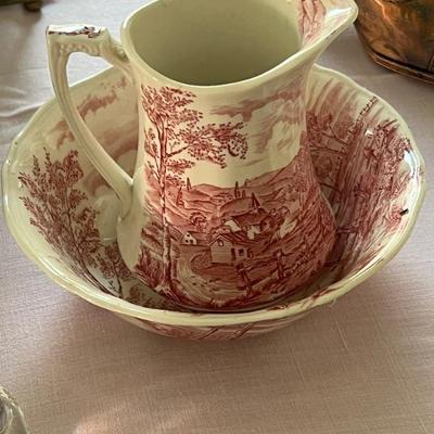 Alfred Meakin “Reverie” bowl & pitcher