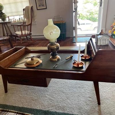 Pilgrim Pine cobbler’s bench coffee table