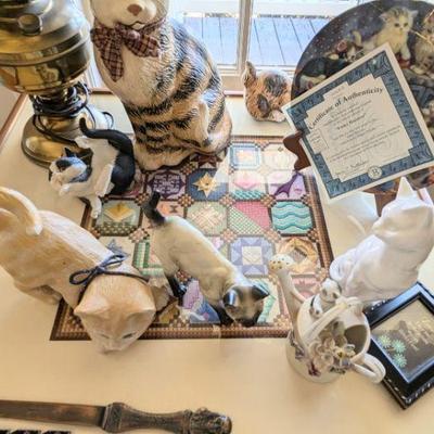 Mostly cat figurines