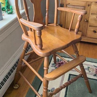 Antique highchair