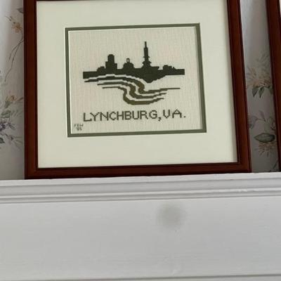 Lynchburg framed needlework